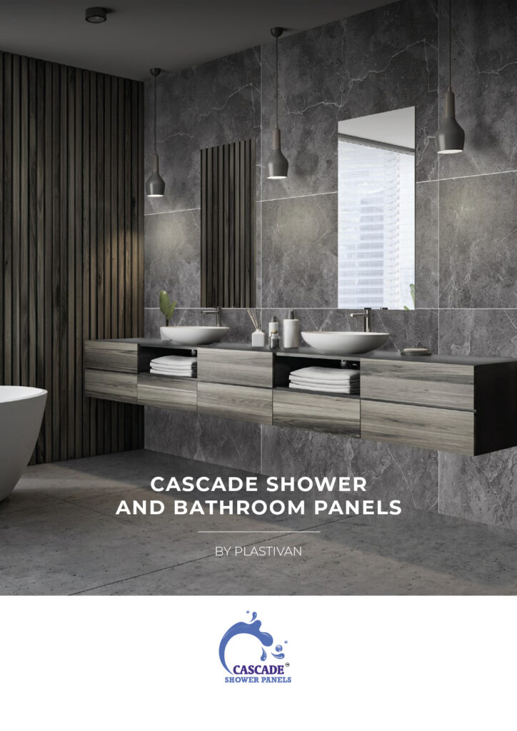 Cascade bathroom and shower panels brochure front